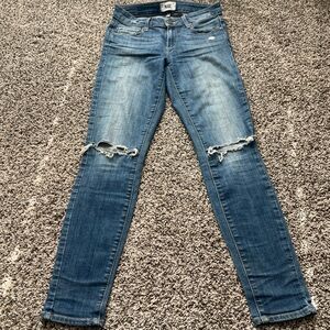 Paige Blue Distressed Jeans